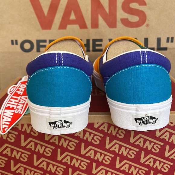 Vans Comfycush Slip-On Multi Block Multi/True White sneakers WMNS - Picture 14 of 16